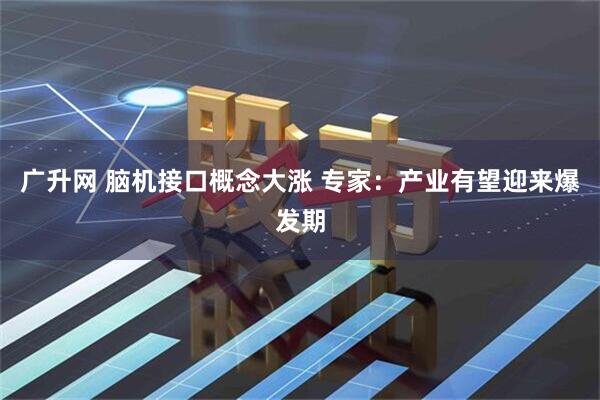 广升网 脑机接口概念大涨 专家：产业有望迎来爆发期